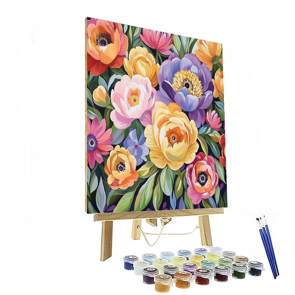Georgia O'Keeffe Inspired Flowers Of Hope  Paint By Numbers Kits