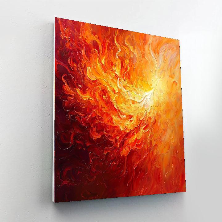 Michelangelo Inspired Eternal Flame  Paint By Color