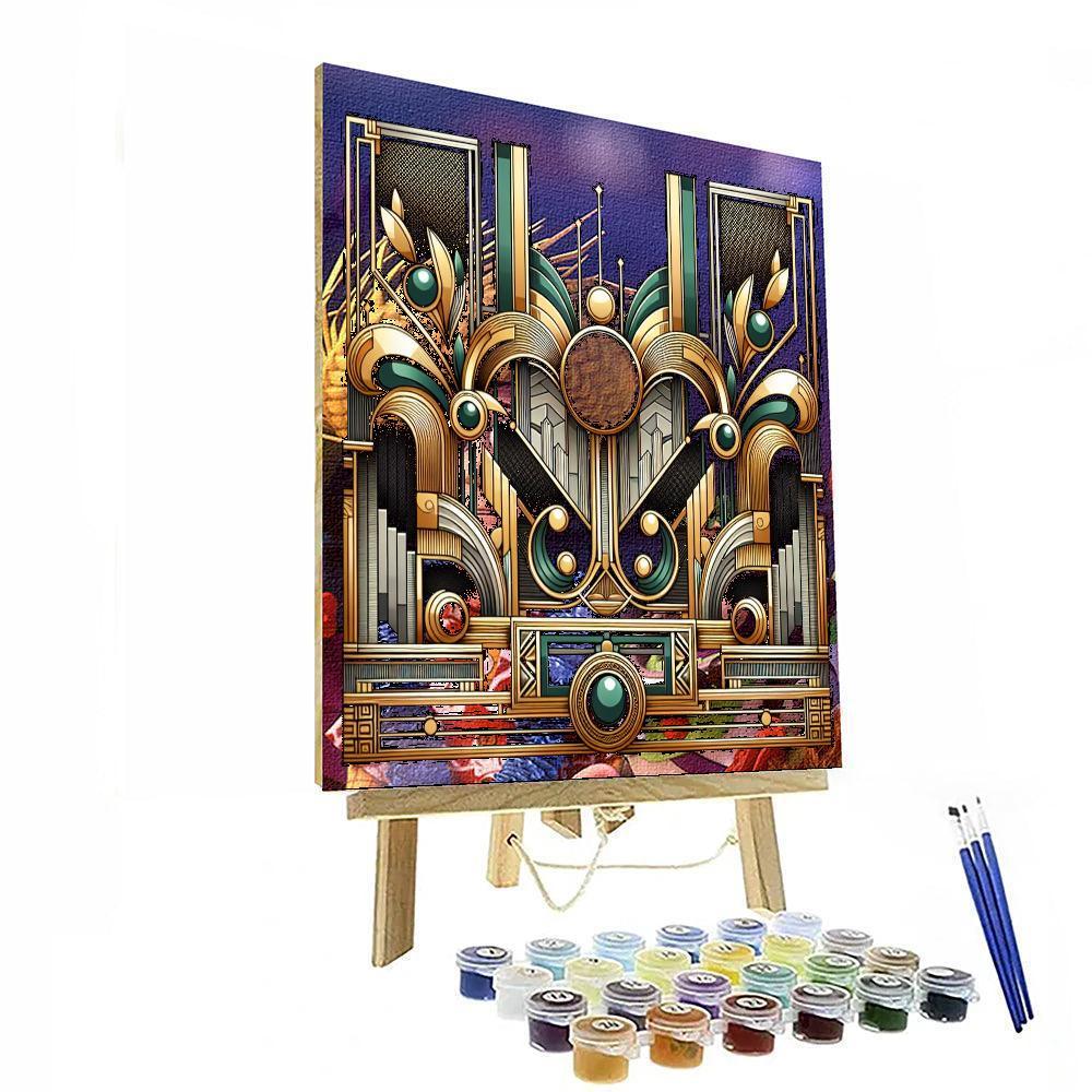 Artistic Deco Revival Number Painting