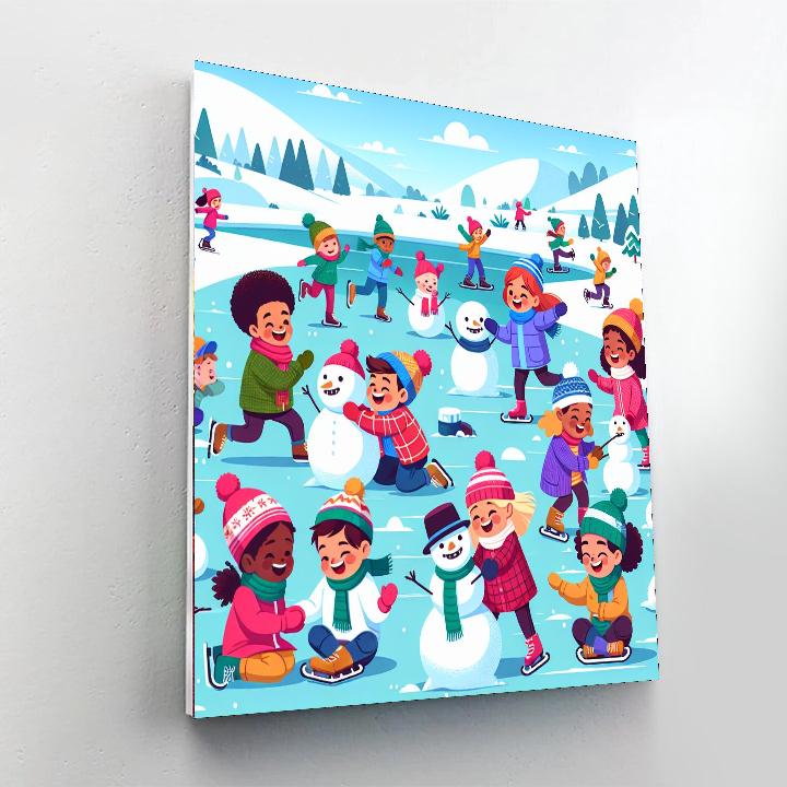 Adventures In Snowy Wonderland Paint By Numbers