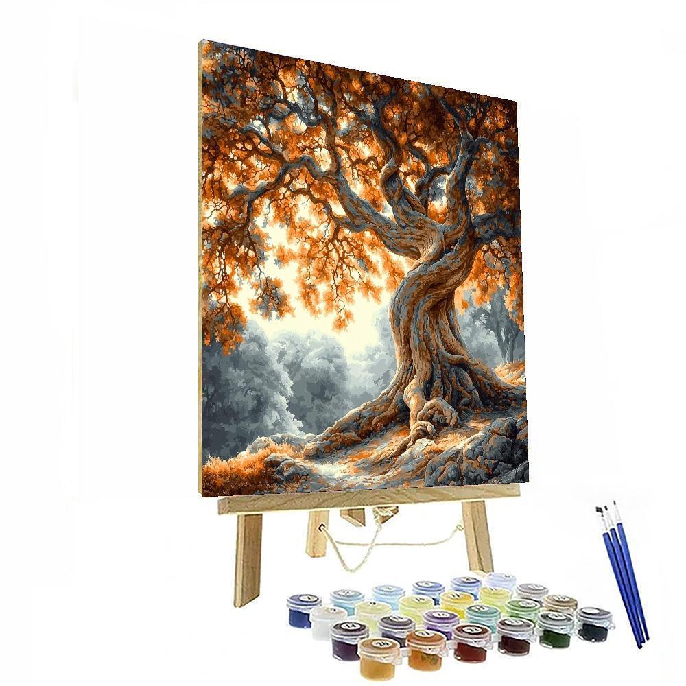 Michelangelo Inspired Majestic Forest Titan  Paint By Numbers