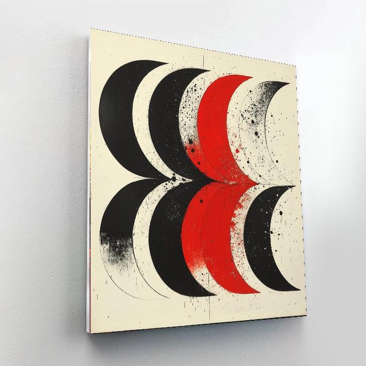 Kazimir Malevich Inspired Crescent Visions  Paint By Numbers