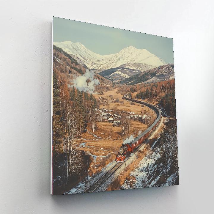 Trans-siberian Railway - Russia Paint By Color