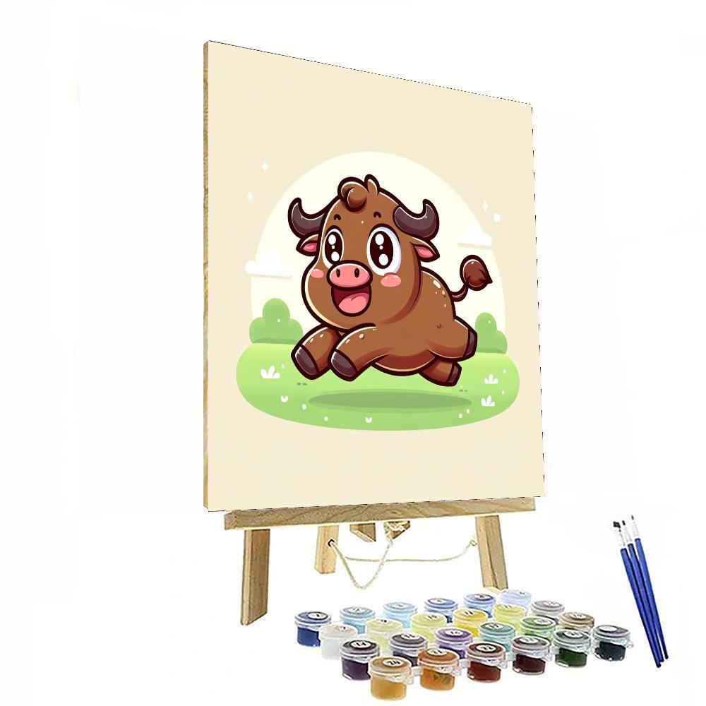 Bouncy Buffalo DIY Paint By Numbers