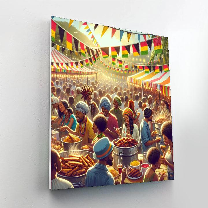 Kingston Jerk Festival - Kingston, Jamaica Number Painting