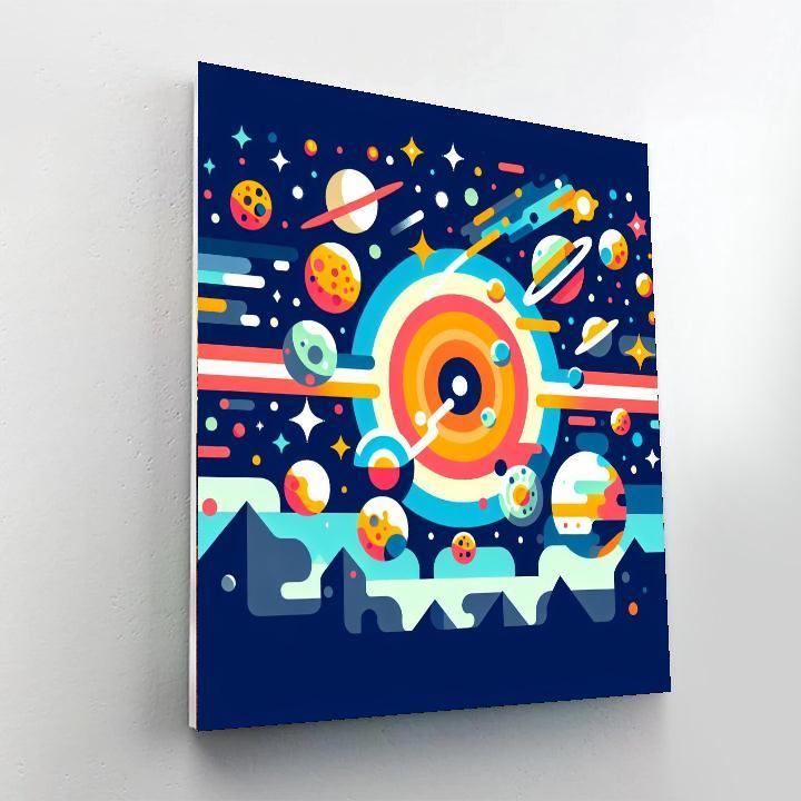 Incredible Outer Space Voyage Paint By Color