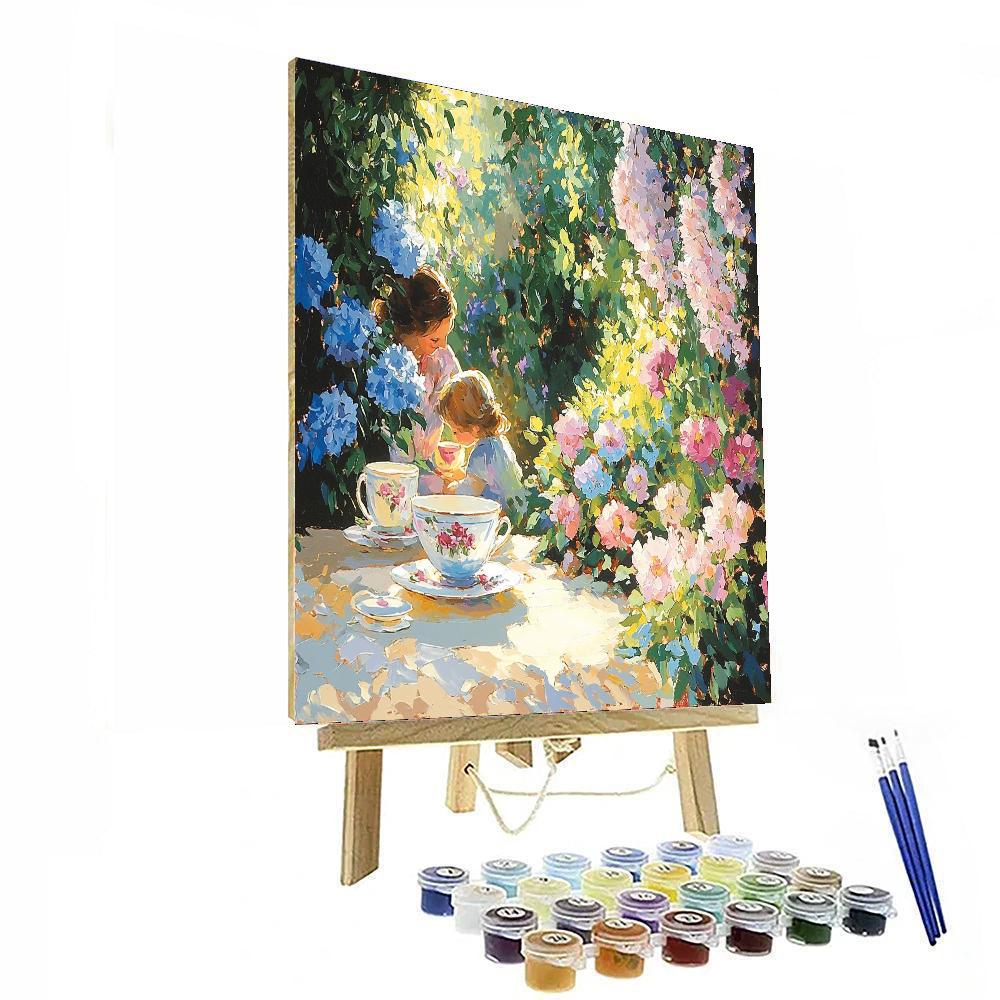Afternoon Tea With Mom Painting Number Kit