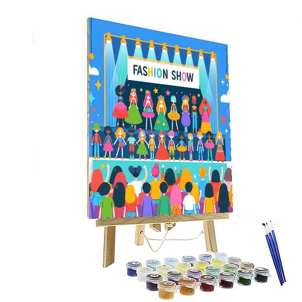 Funky Fashion Show Numbered Painting Kits