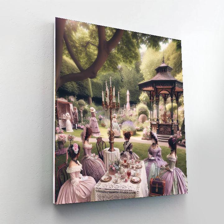 Victorian Picnic Delight Painting Number Kit