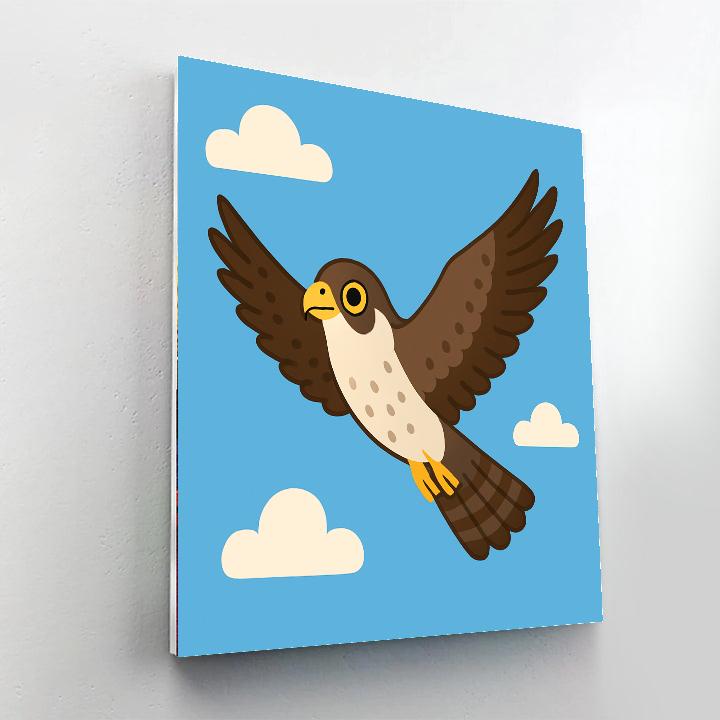 Brave Falcon Paint By Numbers