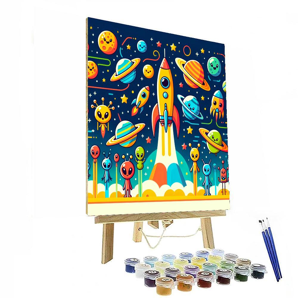 Fantastic Space Expedition Numbered Painting Kits