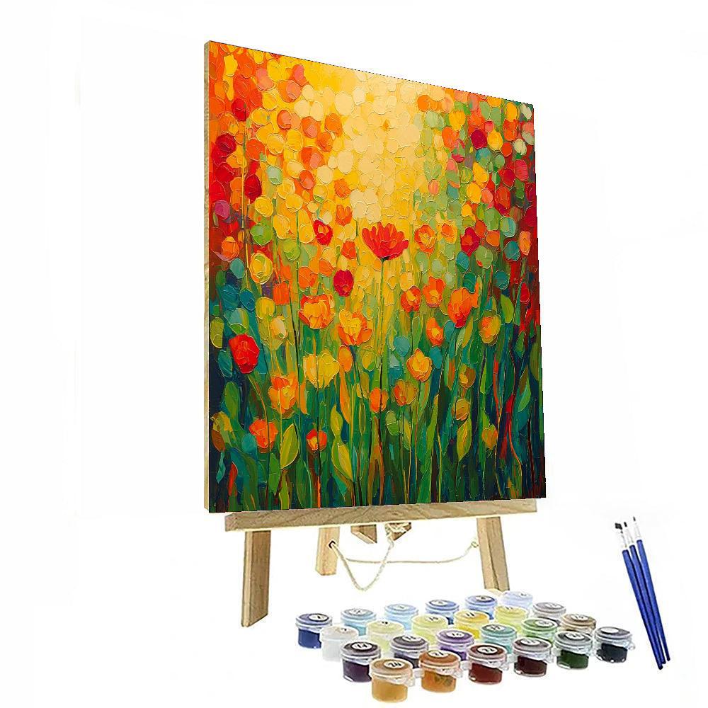 Georges Seurat Inspired Infinite Blossoms  Paint By Numbers Art