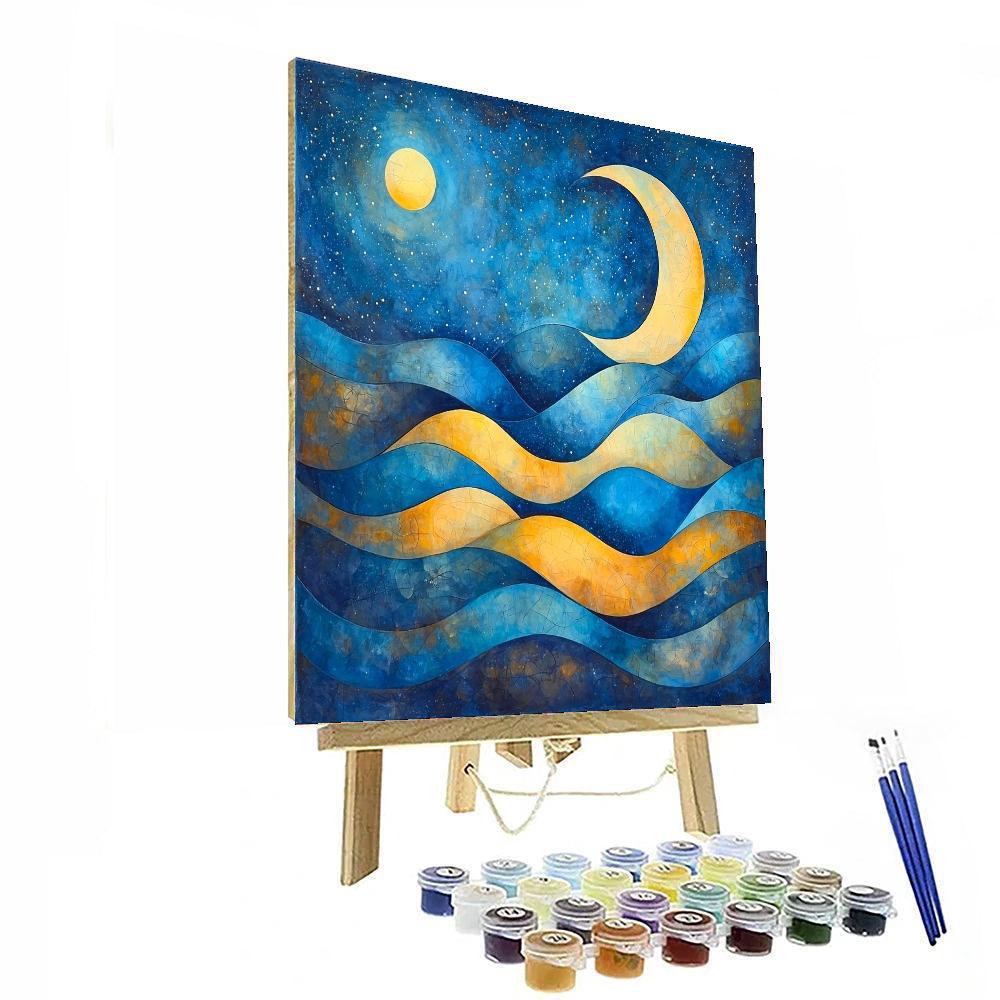 Paul Klee Inspired Cosmic Echoes  Numbered Painting Kits