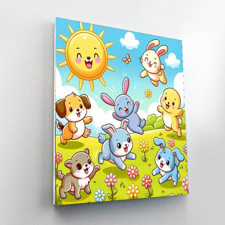 Cuddly Animal Adventures Painting By Numbers Kit