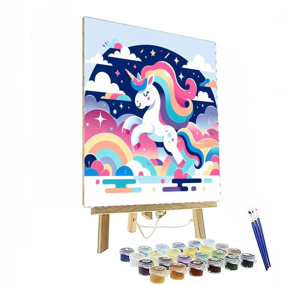 Playful Unicorn Paint By Numbers Kits