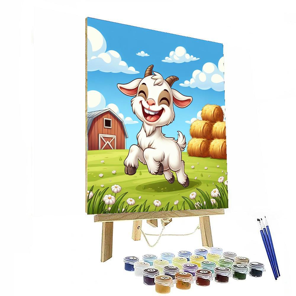 Gleeful Goat Number Painting