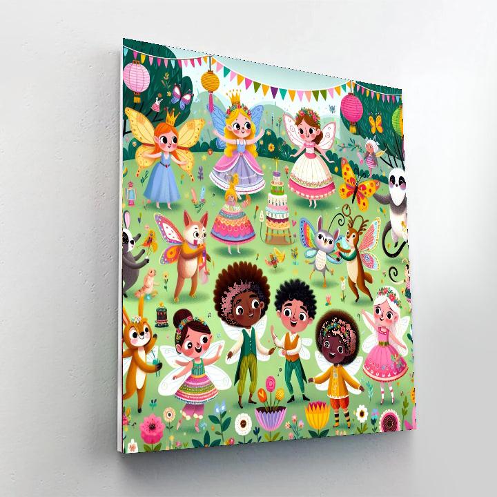 Gleeful Garden Gala Painting By Numbers Kit