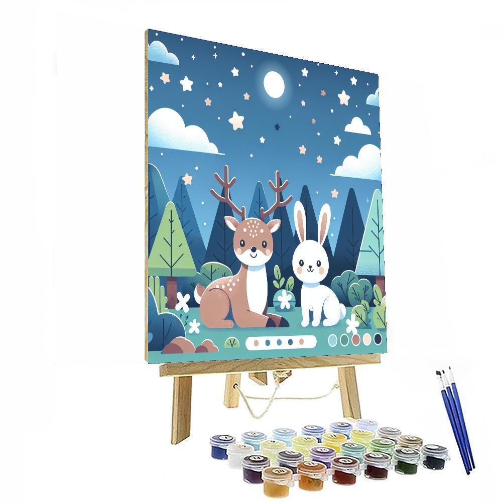 Starlit Woodland Gala Painting By Numbers Kit
