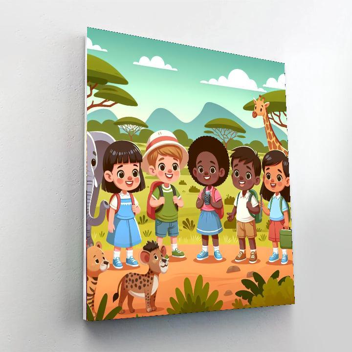 Safari Explorers Club Paint By Numbers