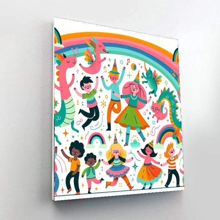 Rainbow Magic Land Paint By Color