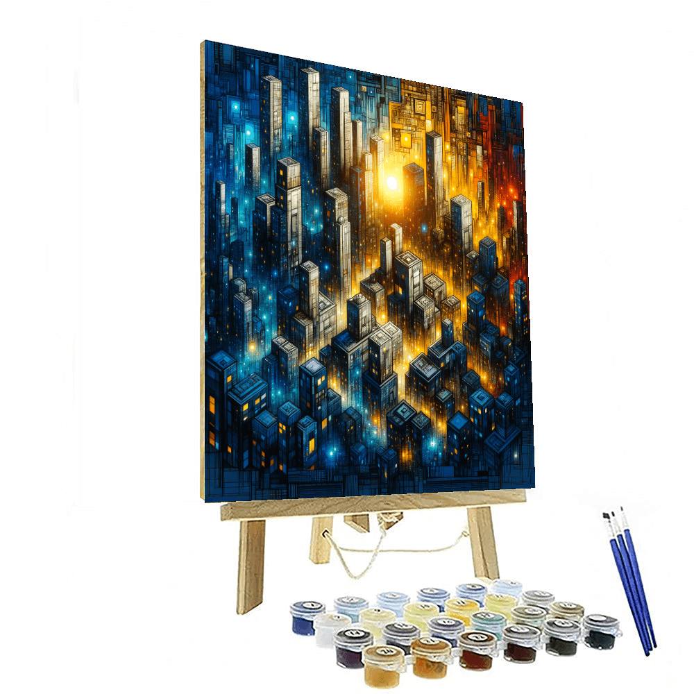 Bright Cityscape - DIY Painting By Numbers Kit – Artistry Rack