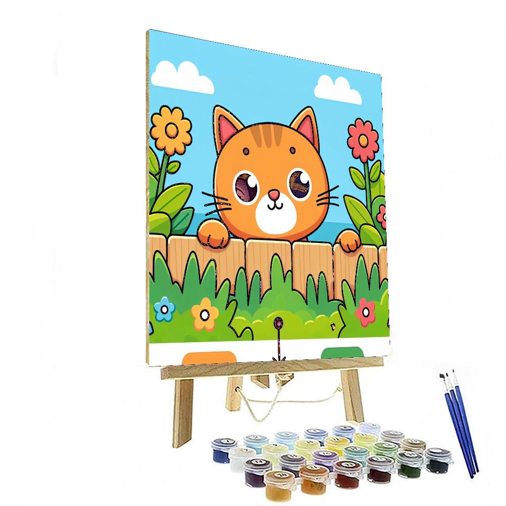 Curious Cat Adventure Number Painting