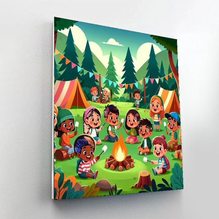 Forest Adventure Camp Painting By Numbers Kit