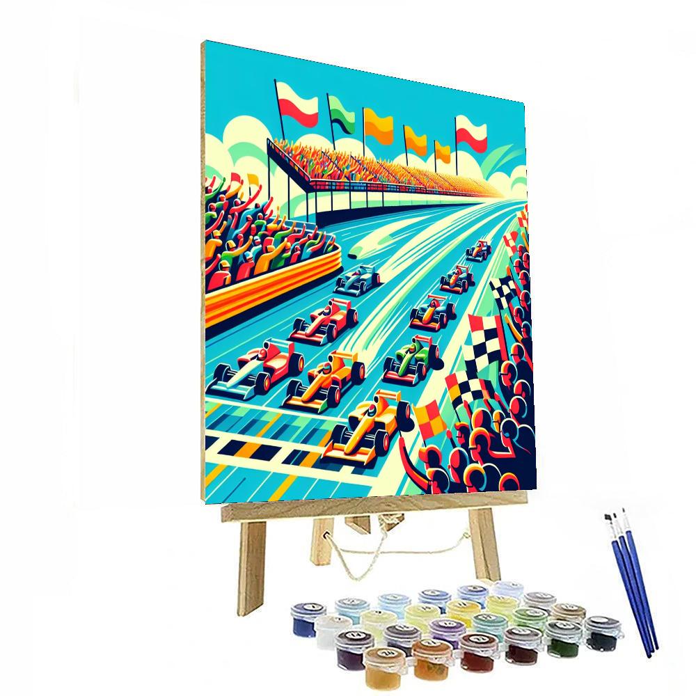 Racing Rally Adventure Painting Number Kit