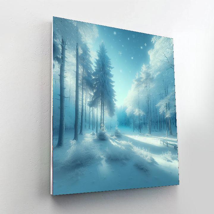 Glistening Winter Forest Paint By Numbers Kits