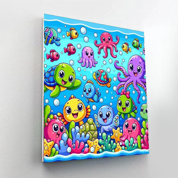 Fun With Bubbles Numbered Painting Kits