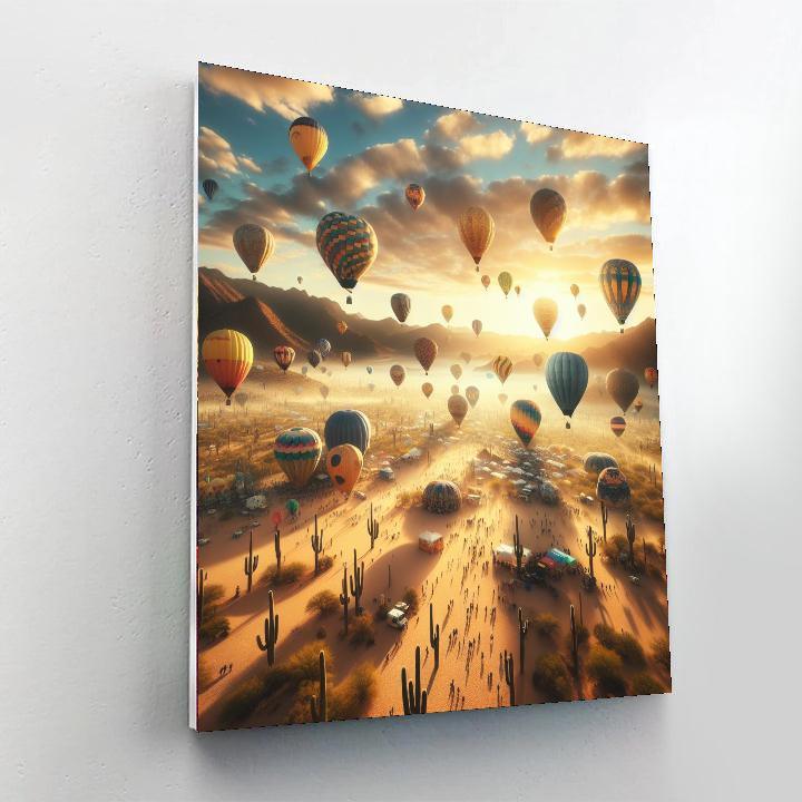 Albuquerque Balloon Fiesta - New Mexico DIY Paint By Numbers