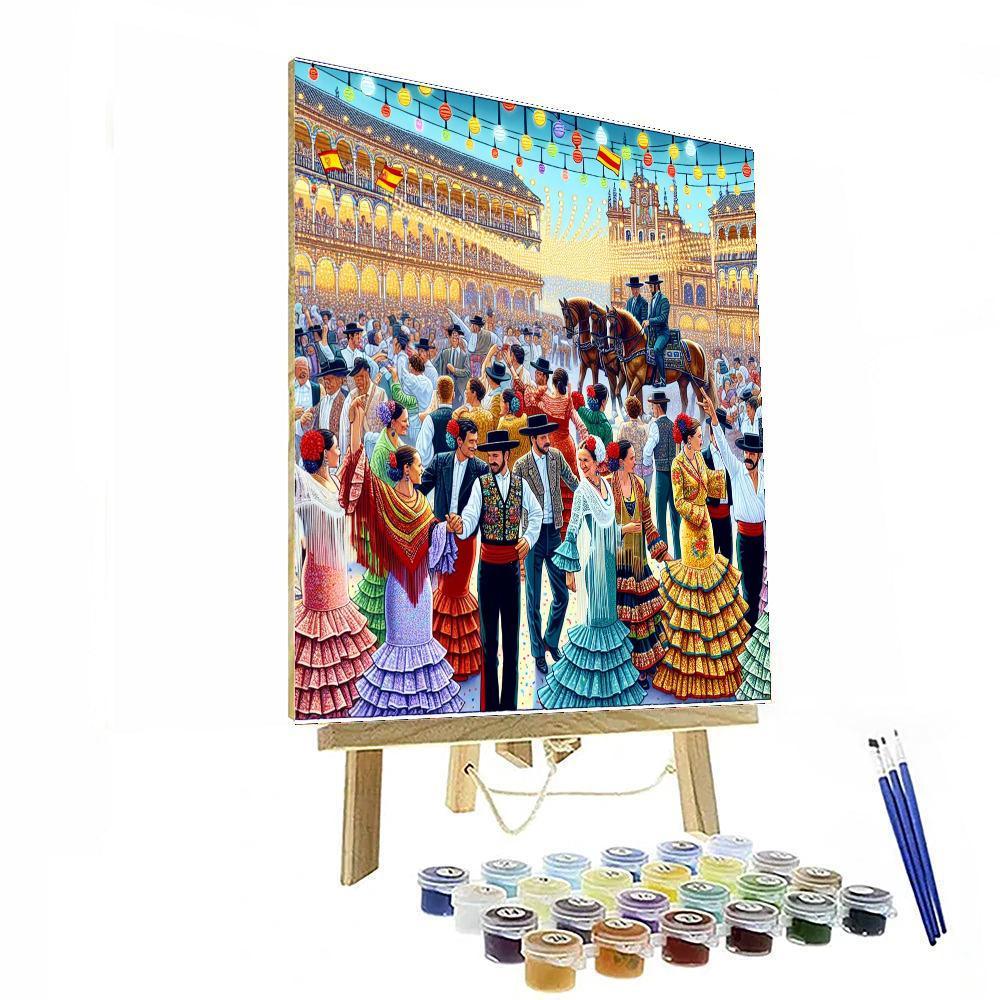 Seville April Fair - Seville, Spain Paint By Number