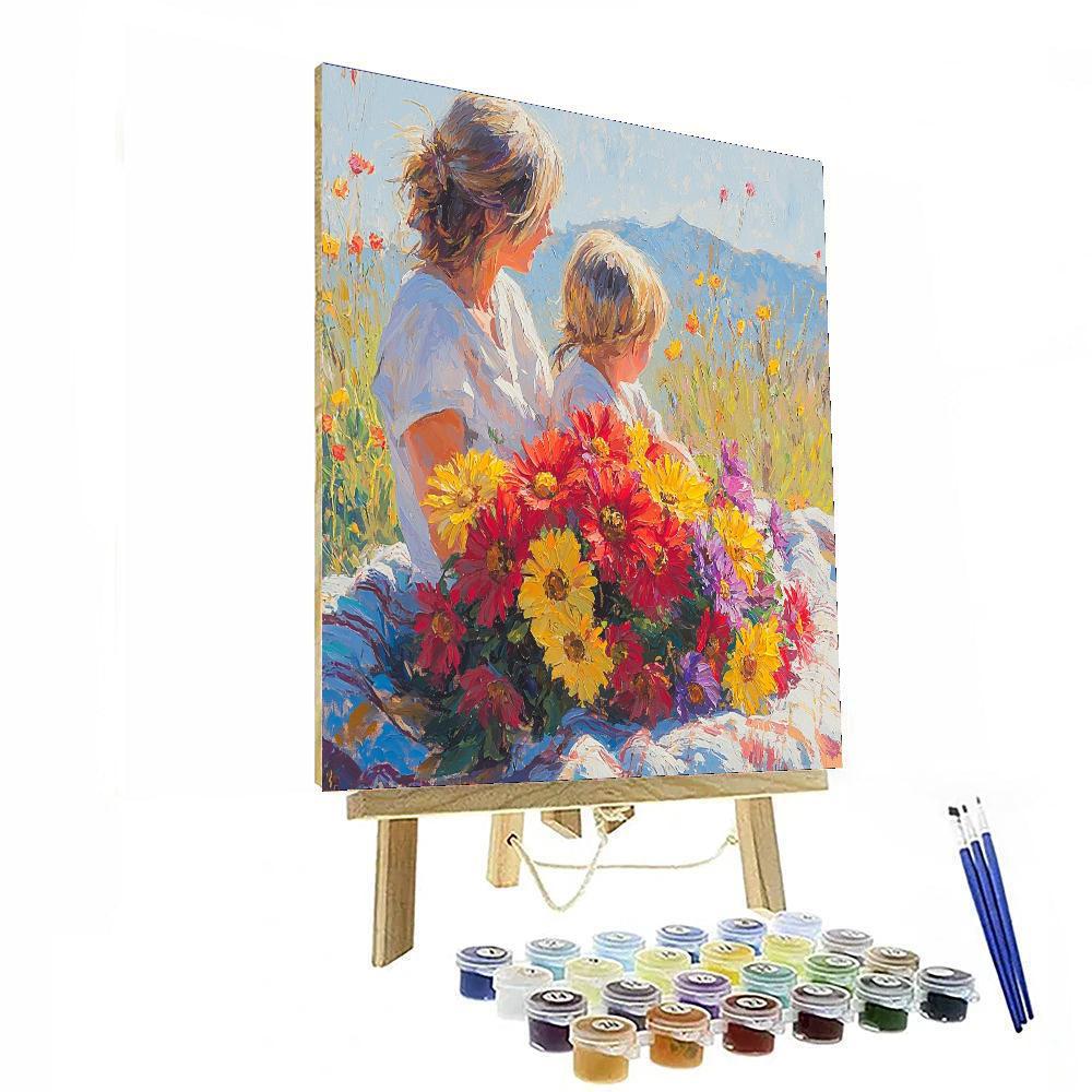 Mom's Heart In Bloom Paint By Numbers Kits