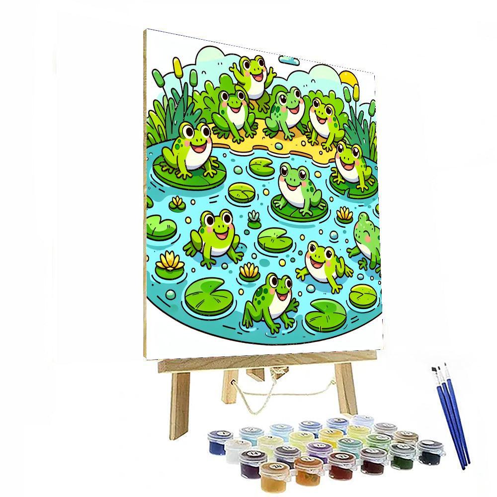 Hoppy Frog Pond Paint By Numbers Kits