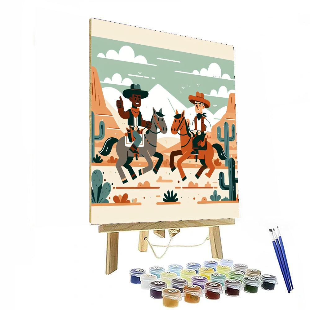 Wild West Wander Painting By Numbers Kit