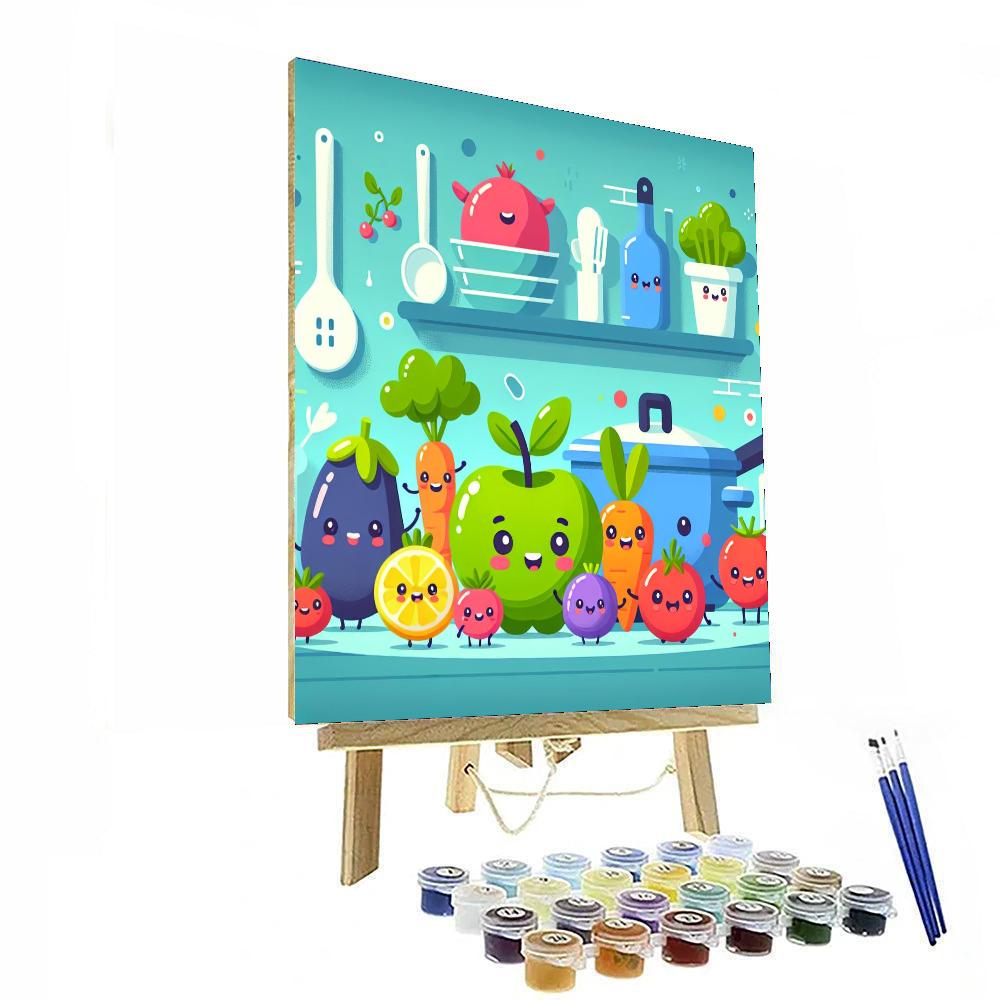 Little Chef's Culinary Creations Paint By Numbers Art