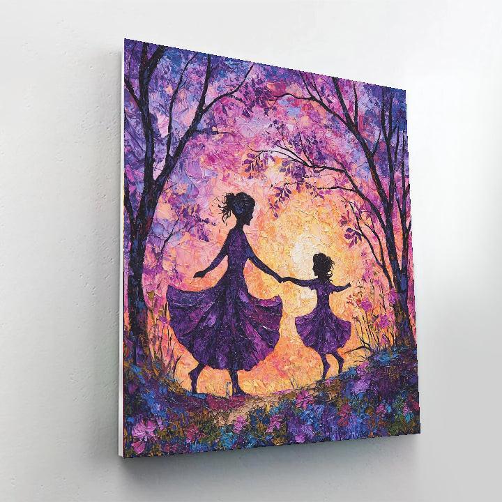 Evening Dance With Mom Painting Number Kit