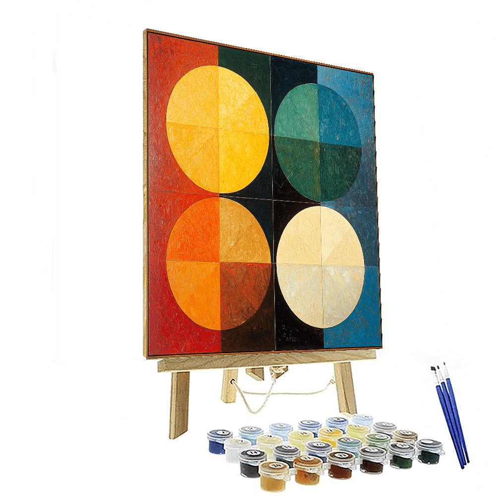 Hilma af Klint Inspired Elemental Fusion - DIY Painting By Numbers Kit