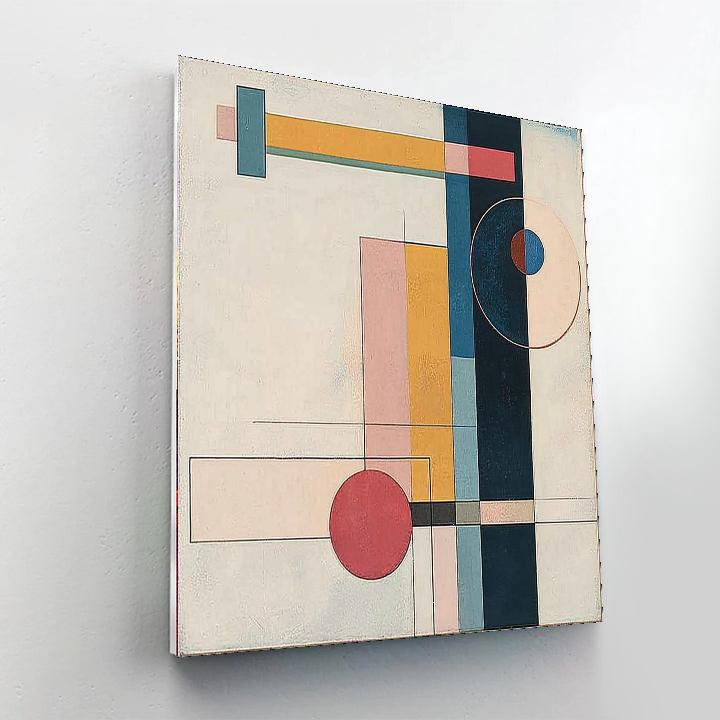 Kazimir Malevich Inspired Geometric Essence  Paint By Color