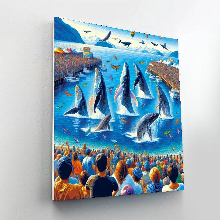 Whale Festival - South Africa Paint By Color