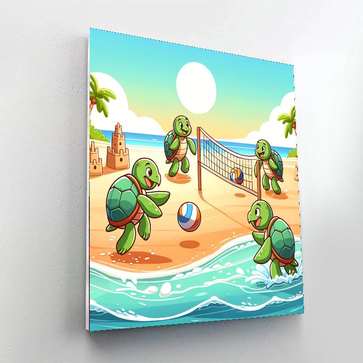 Turtle Beach Bash Number Painting