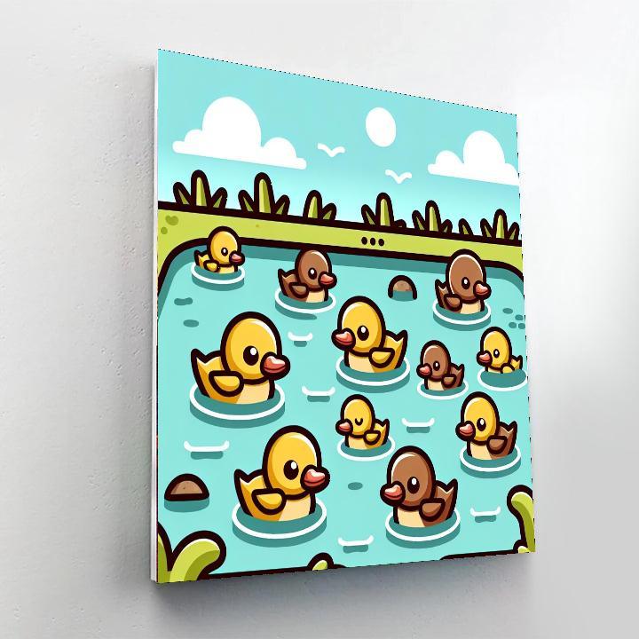 Dandy Duck Dance Number Painting