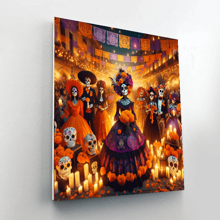 Día De Los Muertos Paint By Number