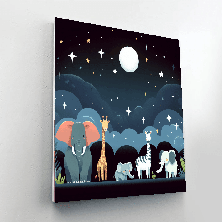 Starlight Safari Exploration Paint By Color