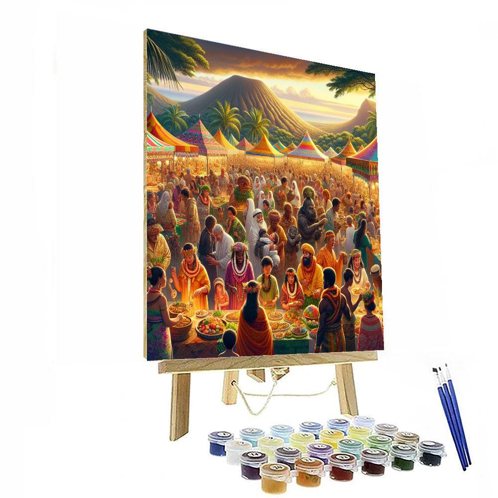 Pahoa Lava Festival - Hawaii, United States Paint By Numbers Kits