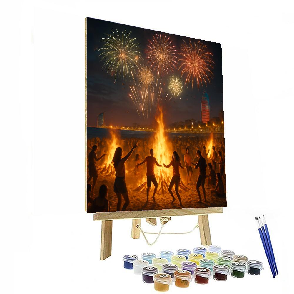 Day Of Sant Joan - Barcelona Paint By Number