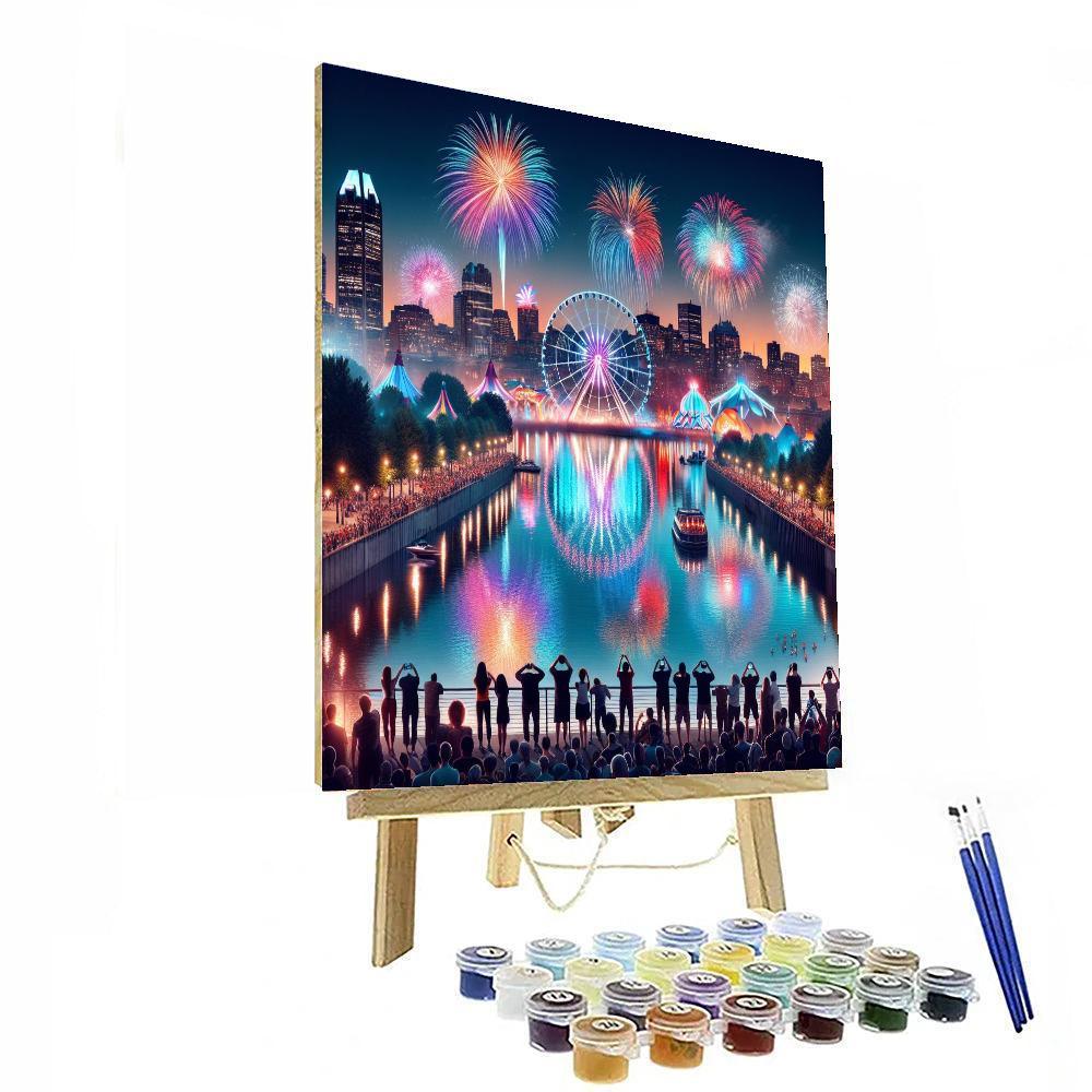 International Fireworks Festival - Canada Paint By Color