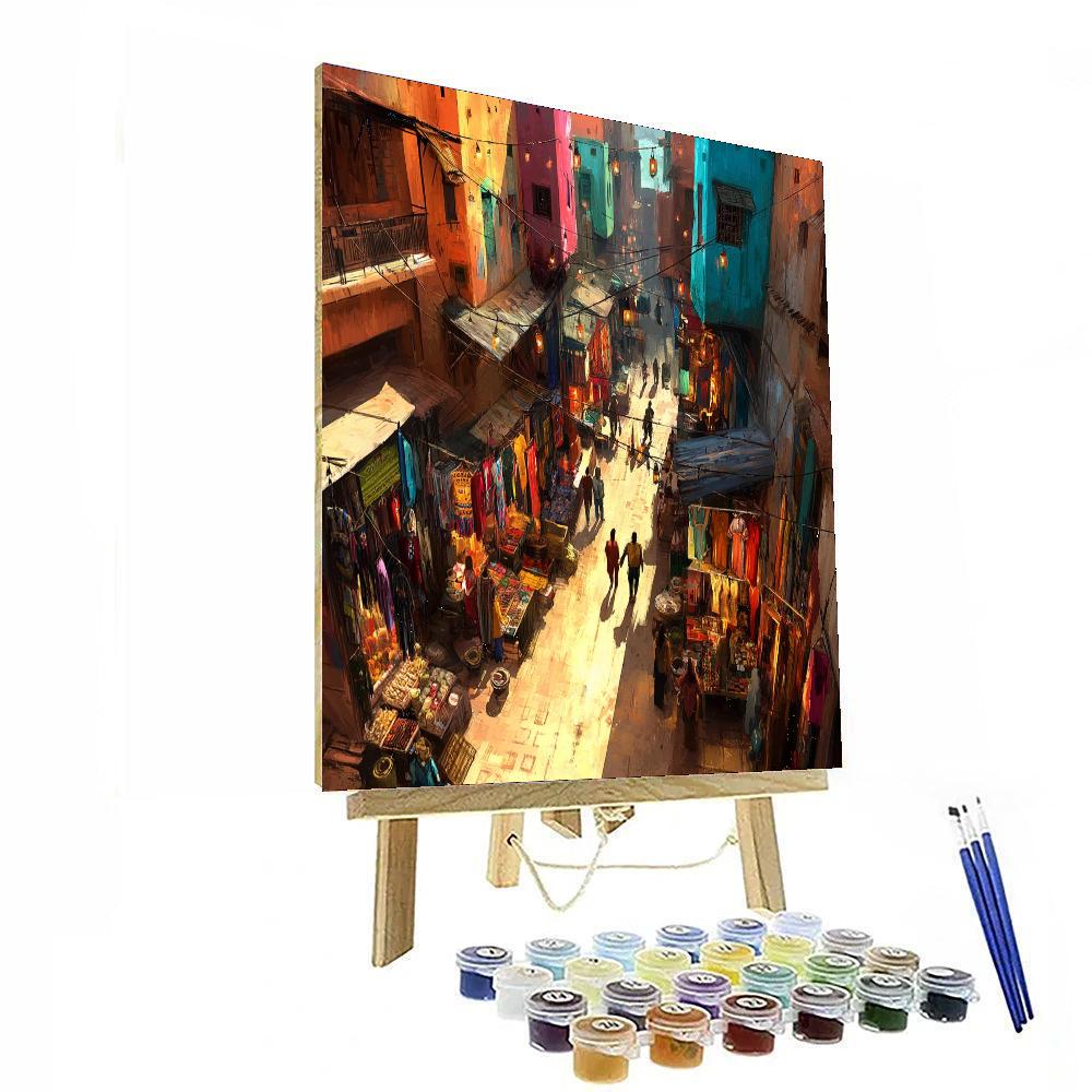 Street Market At Chatuchak DIY Paint By Numbers