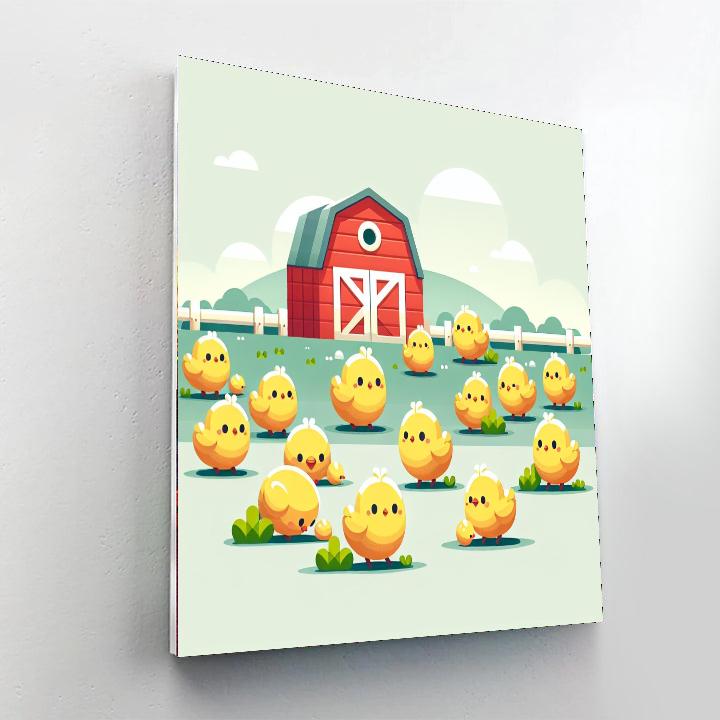 Chirpy Chicks Numbered Painting Kits