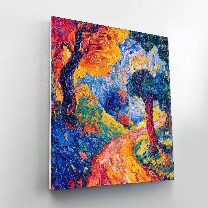 Paul Cézanne Inspired Whirling Colors Of Emotion  Paint By Color